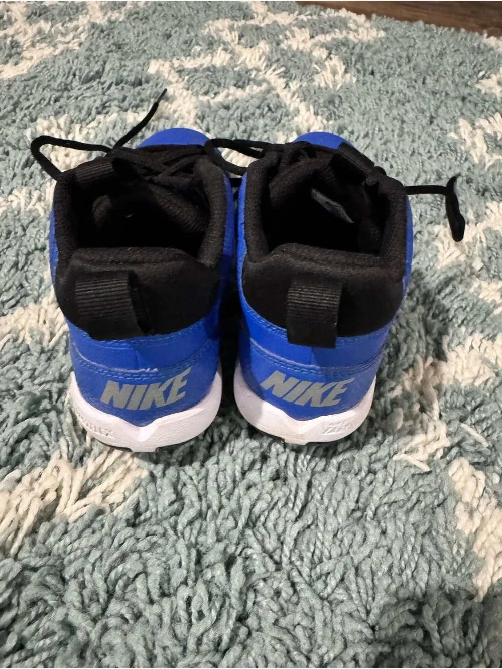 Nike Kids Royal Blue, Black and White Football Cleats